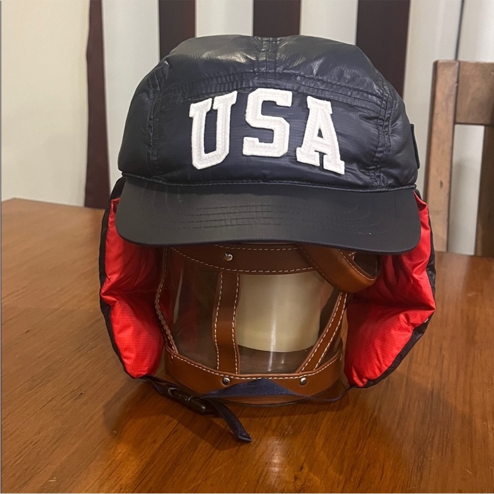 Polo by Ralph Lauren Black and Red USA Cap